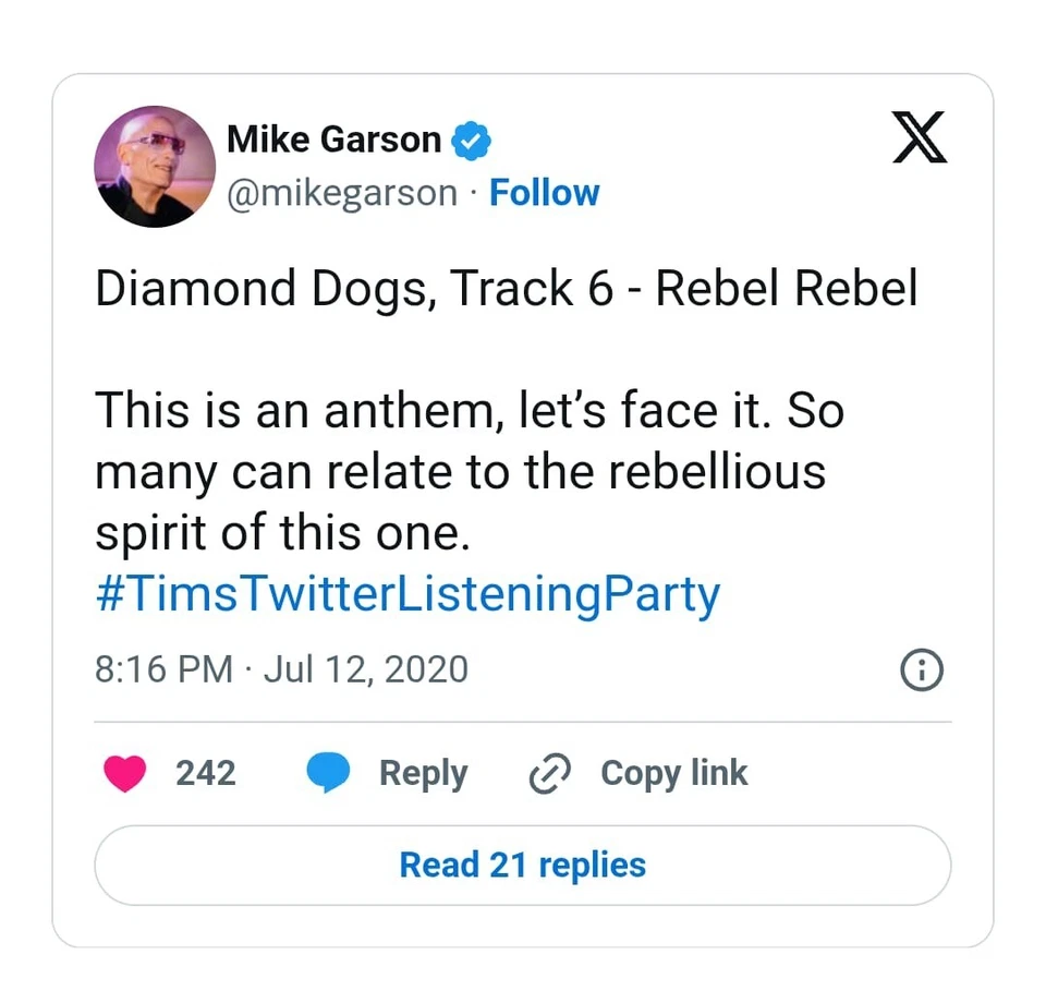 Not For Sale Ultra Rare David Bowie Rebel Rebel 7" UK Demo 1974 Diamond Dogs LP  - Image 4 of 4