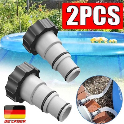 2stk Poolschlauch Adapter A und Type B für Intex Pool Schlauchadapter Ø32/38mm