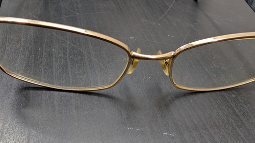 Versace Eyeglasses Gold Tone Frames Black arms Case Straps Used See photos - Picture 13 of 18