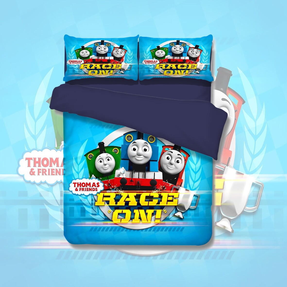 Thomas and Friends Quilt/Duvet/Doona Cover Set Single Double Queen Size