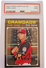 2020 Topps Heritage Minors  Real One Josh Jung PSA 9 MINT  Crawdads