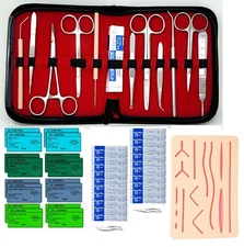 50 Pcs Practice Suture Surgical Surgery Kit Medical Veterinary Student Training