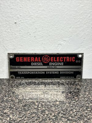 ERIE PA GENERAL MOTORS DIESELELEKTRISCHE LOKOMOTIVE BAUERPLATTE NEU NOS