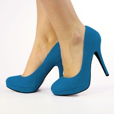 Womens Stiletto High Heel Pump Ladies Slip On  Wedding Party Court Platform Shoe