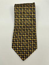Ermenegildo Zegna Tie 100 Silk Made In Italy Geometric Necktie 60" Long.