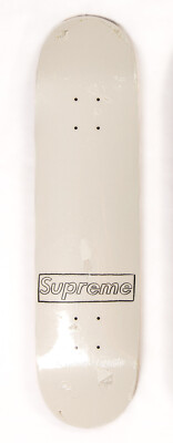 KAWS X SUPREME Stencil Box Logo White 2011 RARE