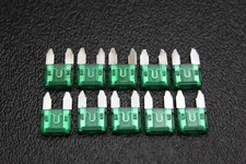 10 PACK ATM 30 AMP FUSES MINI FUSE BLADE STYLE CAR BOAT AUTOMOTIVE AUTO ATM30