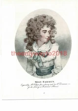 Miss Farren, J Downman, Book Illustration (Print), 1907