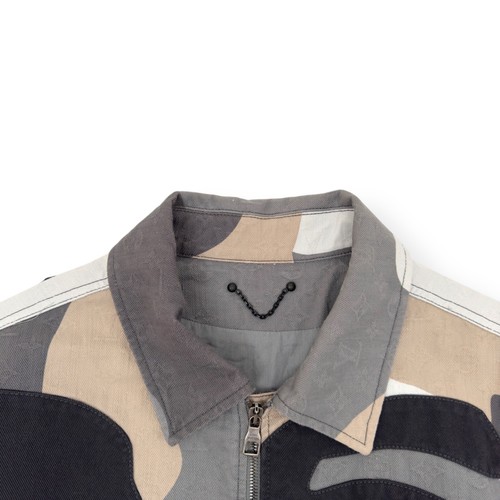 LOUIS VUITTON X KID SUPER PATCHWORKED PORTRAIT DENIM JACKET FR54 / XL RRP£3,350 - Picture 7 of 16