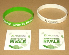 Braccialetti e adesivi Xbox 1 one Kinect Sports Rivals 2 rari nuovi Gamescom 2013