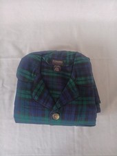 Mens Vintage Plaid Flannel Pajamas Size Small Long Sleeve 2 Piece