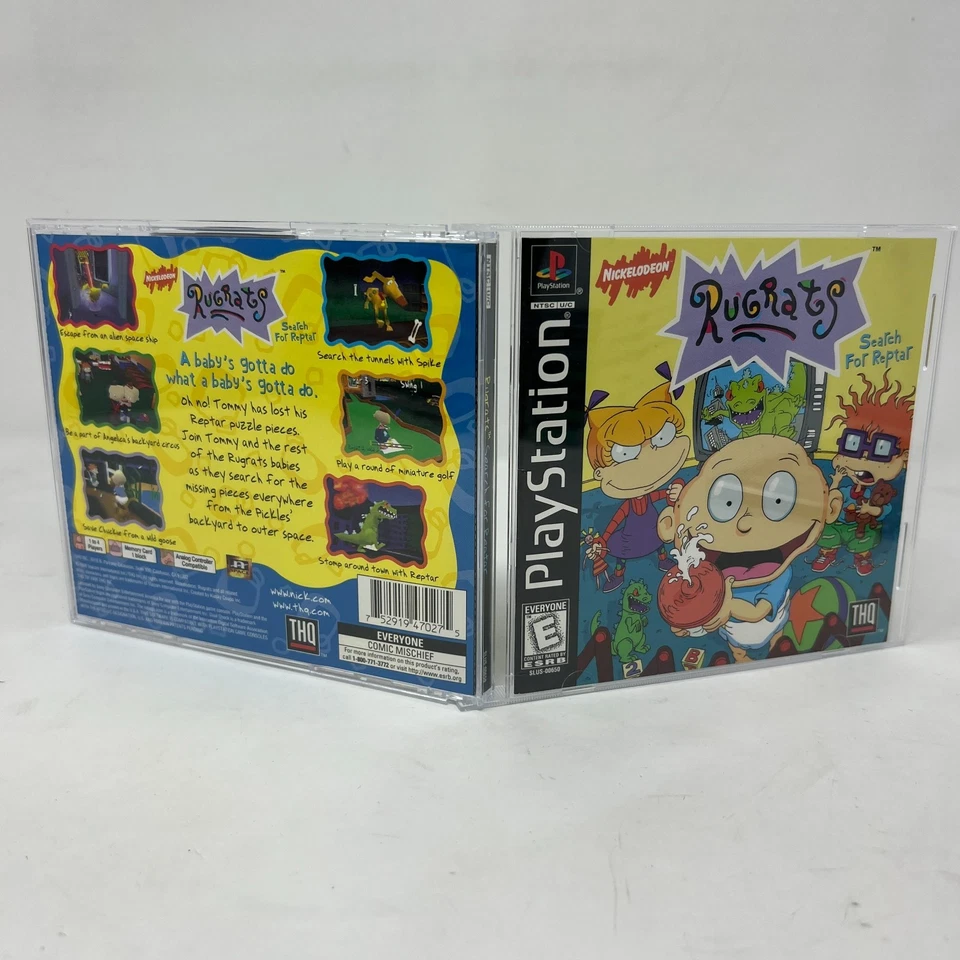 Rugrats Search for Reptar PS1 PlayStation 1 Complete CIB- NEW CASE - Image 2 of 3