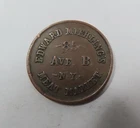 USA 1863 Civil War Store Card Token Edward Mehling’s Meat Market N.Y. V. SCARCE