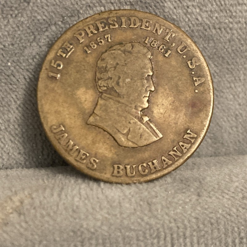 James Buchanan 15th President Bronze Numismatic Medal 1857-1861 Old Buck