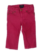 POLO RALPH LAUREN Baby Girls Straight Jeans 18-24 Months W18 L9 Burgundy CH16
