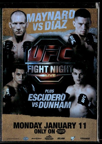 UFC Fight Night 20 #UFN20 2010 Topps UFC Fight Poster Review card