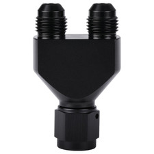 Podavelle 6an Female To Parallel Dual 6an Male Y Block Fuel Fitting Splitter