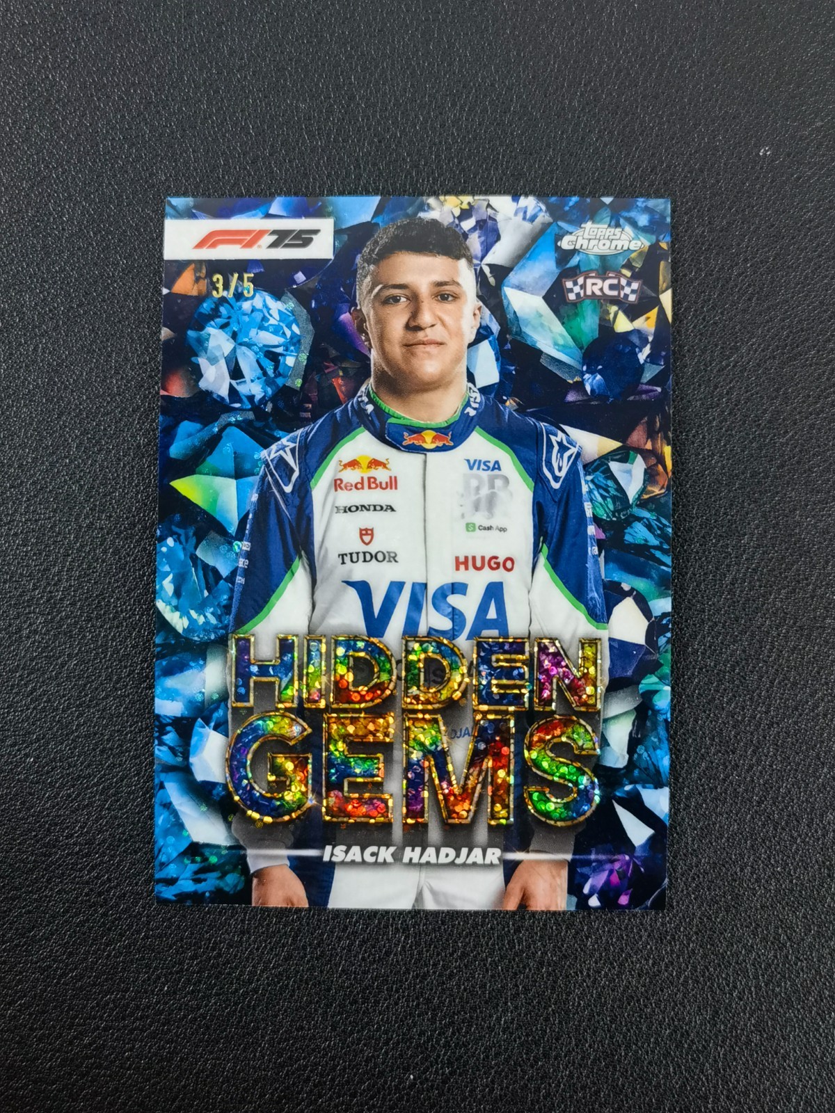2025 Topps Chrome Formula 1 F1 Isack Hadjar RC Hidden Gems SSP 3/5 #HG-7 MOMO