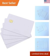 Pack of 5 SLE4442 Smart Contact Printable Cards - Blank PVC for Custom Designs