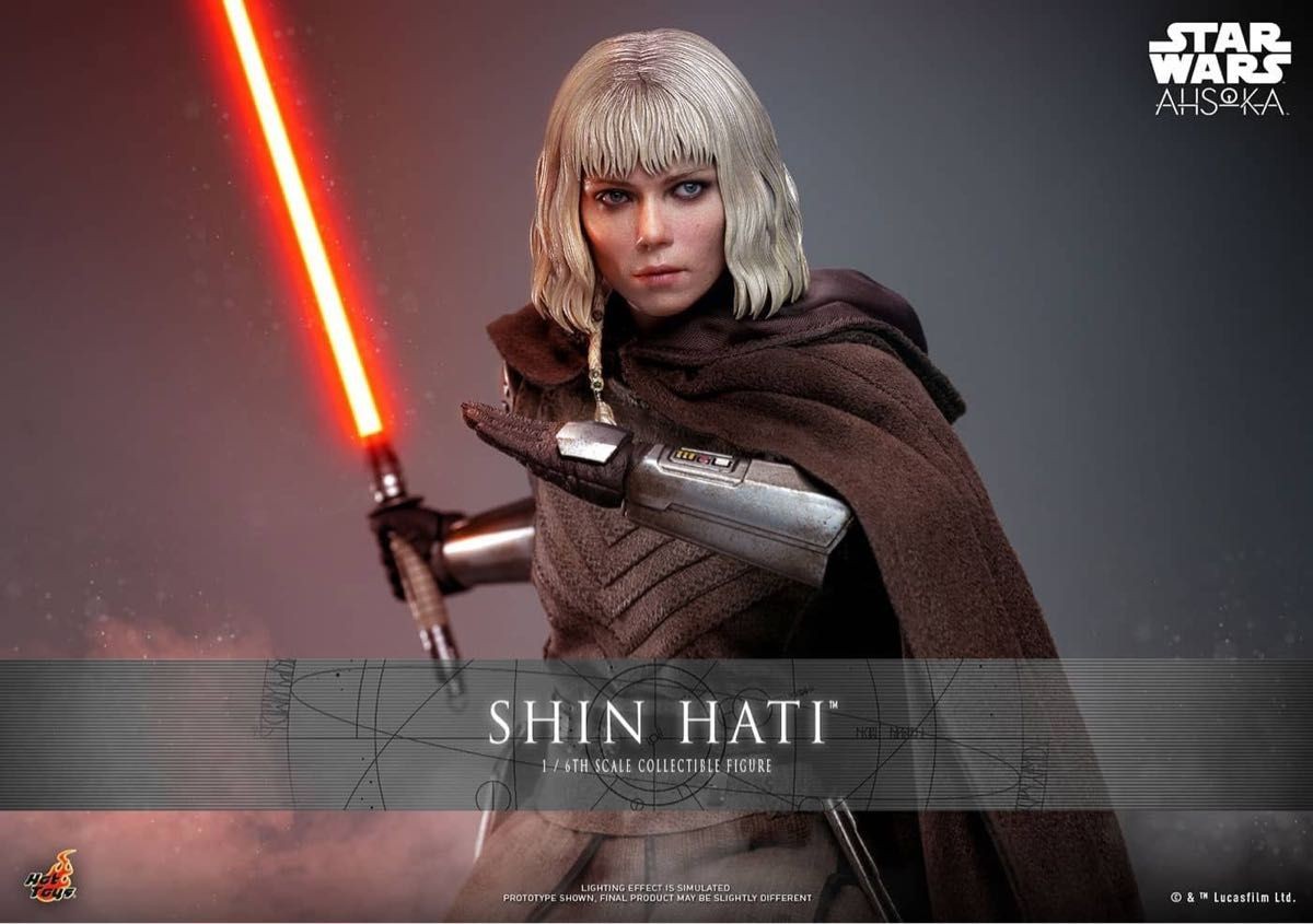 Hot Toys TMS124 Star Wars Ahsoka 1/6 Scale Figure Shin Hati Action