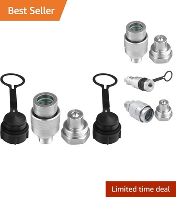 #ad High Pressure 3 8quot; Quick Coupler Set Compatible with Enerpac C 604 amp; More $35.99