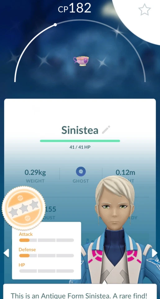 Glänzende Sinistea antike Form -P T C- Beschreibung lesen