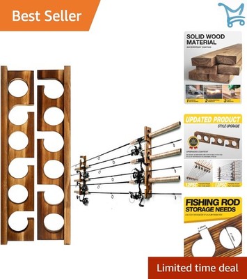 Fishing Rod Storage Rack Wall Ceiling Mount 12 Shelves Organizer Gear | eBay Fishing Rod Storage Rack Wall Ceiling Mount 12 Shelves Organizer Gear | eBay