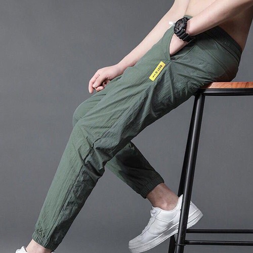 Pantalones Hombre Ropa Verano Transpirable Pantalones Ligeros Sueltos Hombre Deportes - Imagen 12 de 35