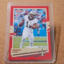 2020 Donruss #180 Deonte Harris Press Proof Red