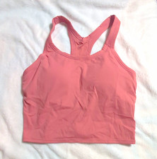 Women's Workout/ Running/ Fitness Crop Tank Tops with Built in Padded Bra