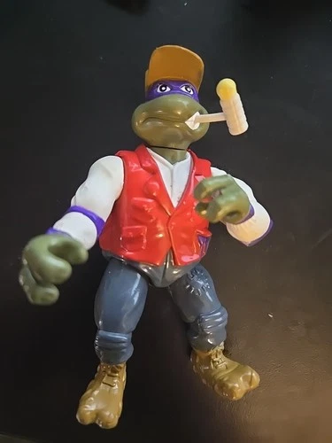 VTG 1994 TMNT Farmer Donatello Figure Only Mutant Ninja Turtle With Pipe