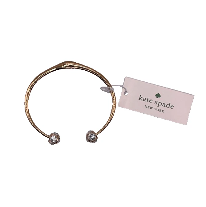 Pulsera Kate Spade Dama Mermelada Puño Abierto Oro Rosa Brillo NUEVO Joyería Foto 3 de 4