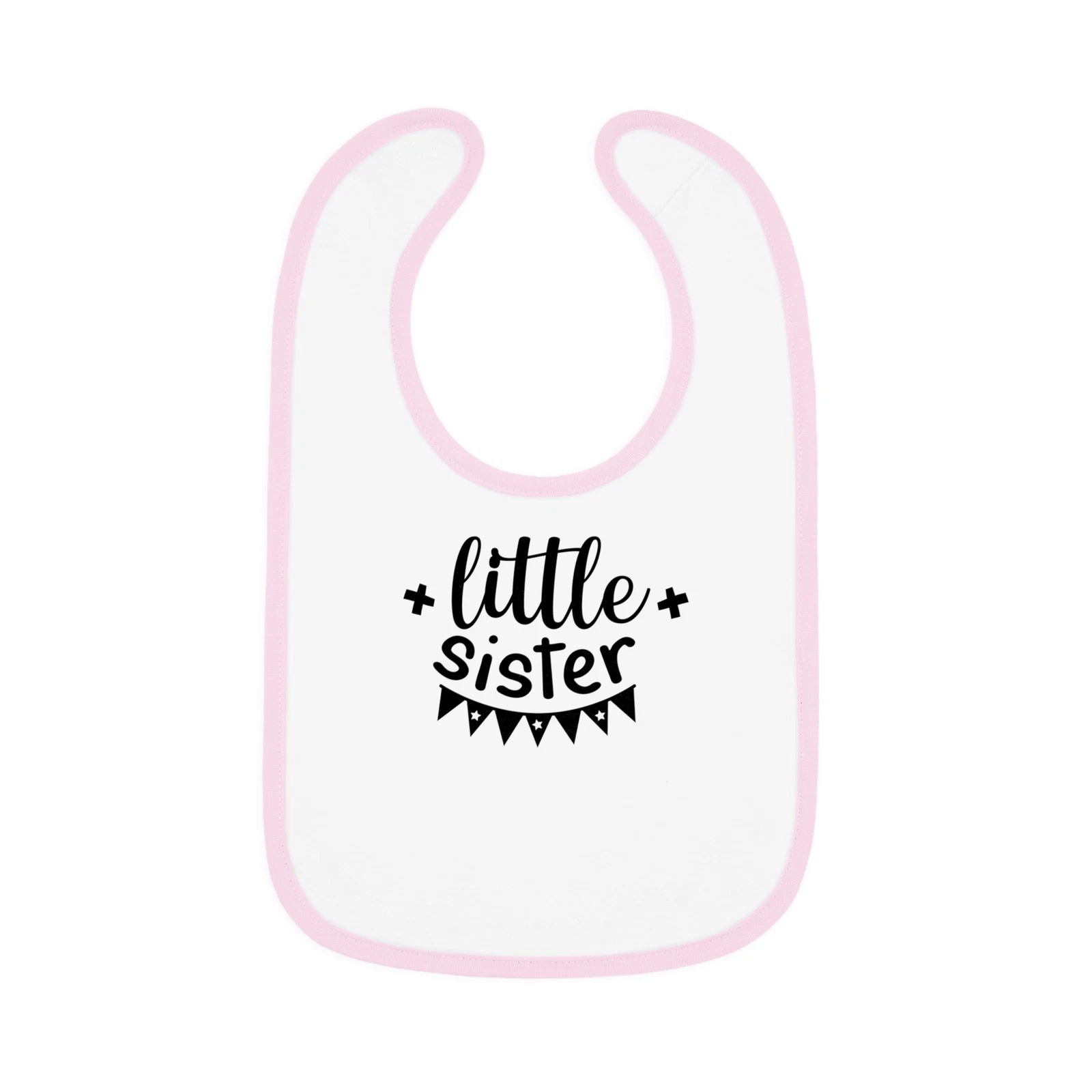 Little Sister Baby Bib, Cute Baby Gift, Newborn Announcement, Baby Shower, [...]