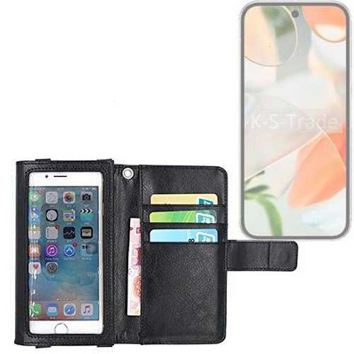 Wallet Case Schutz Hülle für Google Pixel 9 schwarz Display Schutz Folie