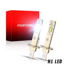 H1 LED Headlight Kit Bulbs High Low beam 6500K Super White 12000LM Combo 2