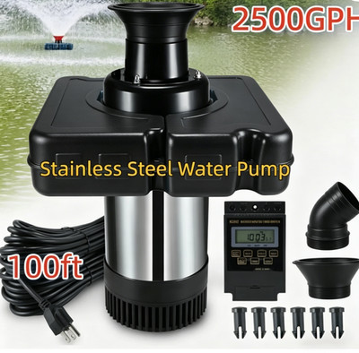 1HP 25000LPH Pond Fountain Aerator 750W Pond Fountain Floating Aerator Pump