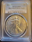 2018-W American Eagle SP-69 PCGS Burnished Art Bullion -0.999 Silver 1 Oz Coin