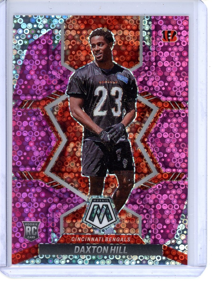 Daxton Hill Mosaic No Huddle Pink Rookie /20 2022 Panini Mosaic #378