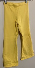 Gymboree Girls Yellow Bootcut Flower Sweatpants
