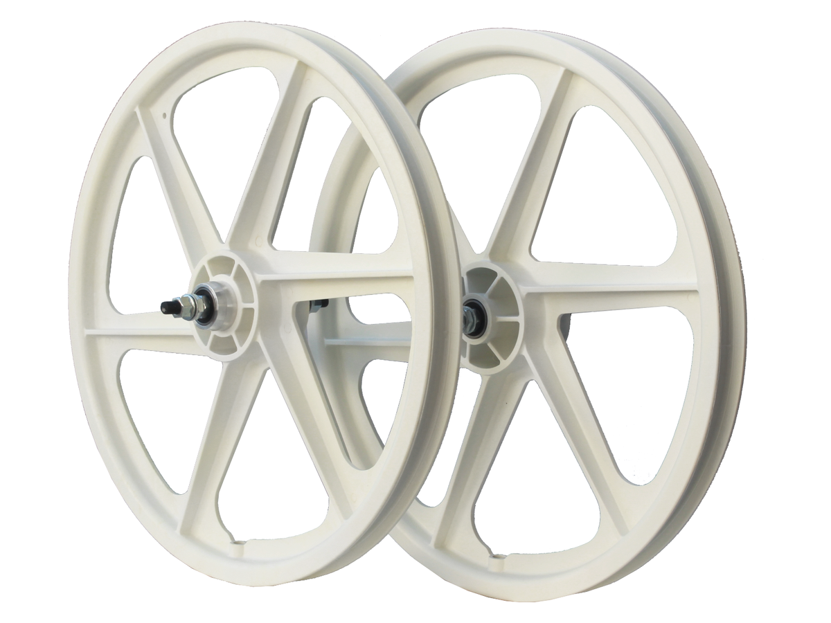 SKYWAY Tuff 6 Spoke S/B Wheel Sets White | eBay