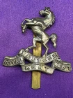 Genuine WW1/2 The Royal West Kent Regiment WM OR Cap Badge w/Extruded slider