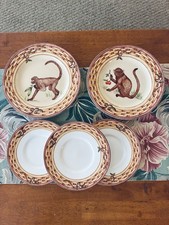 American Atelier Talerze sałatkowe " Monkey 5029" Zestaw 2 ~ 3 spodków atelier