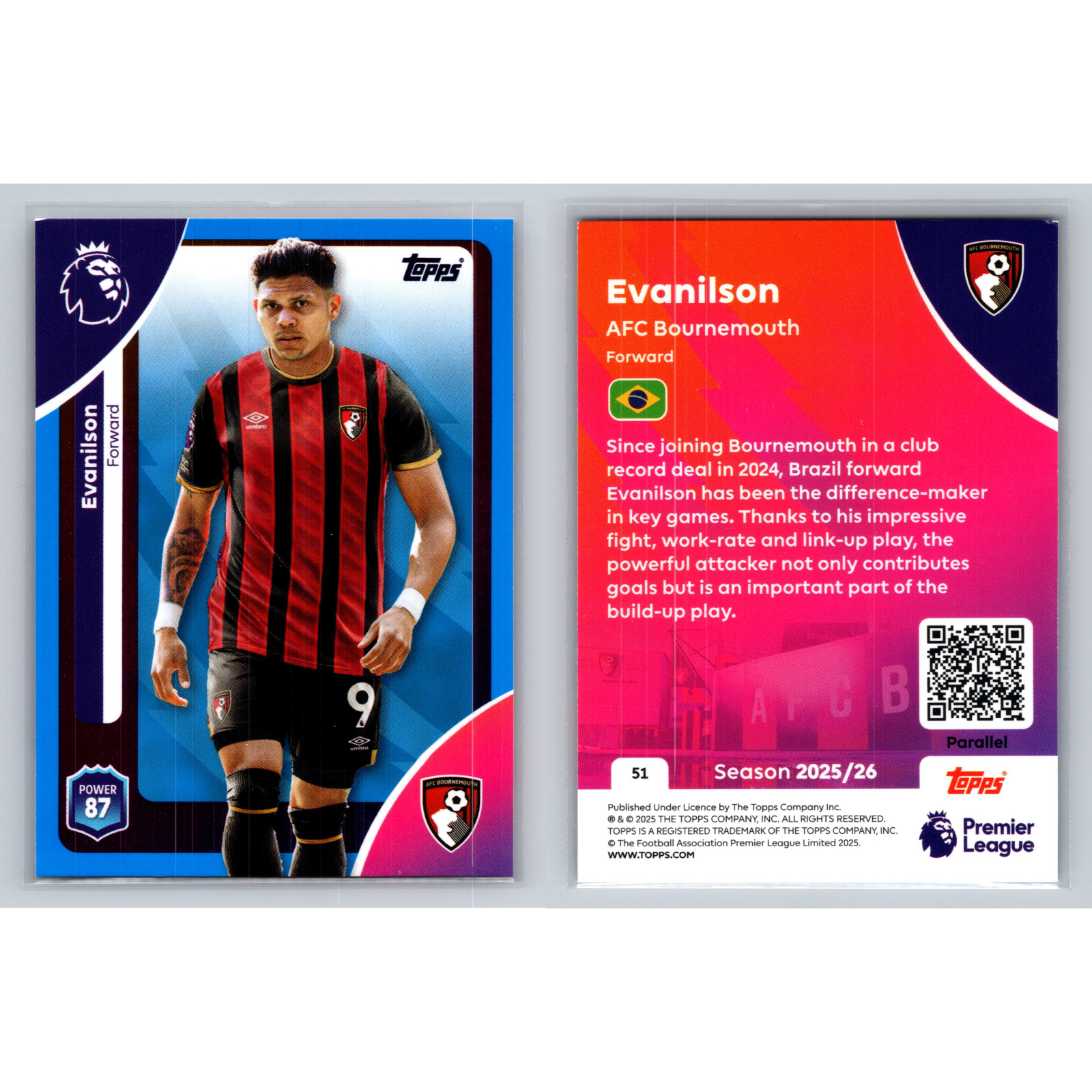 Bournemouth Lot Panini Topps Rookie RC Prizm Select Insert Parallel Premier view 7