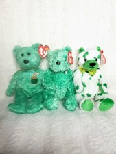 Ty Beanie Baby Collection Irish Lucky Bears Set Of 3