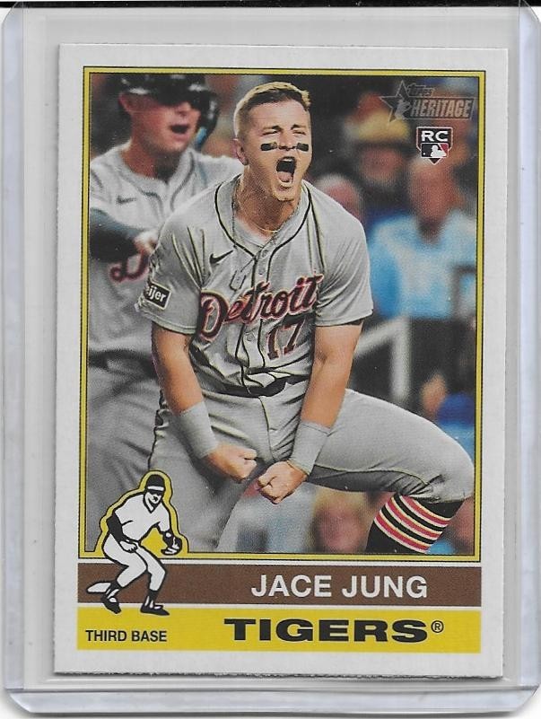 2025 Topps Heritage Jace Jung Image Variation SP RC #71