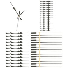 Clock Hands Kit, 16 Set Aluminum Clock Hands Parts Replacement, Black Style 12