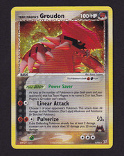 Team Magma's Groudon 9/95 Ex Team Magma vs Team Aqua Holo LP+