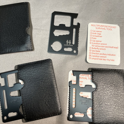 (Lot of 3) Survival Multi Tools Credit Card Pocket Tool Camping Hiking Tactical