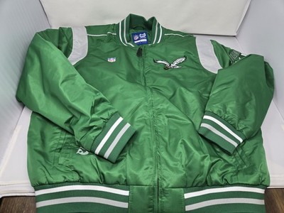 Philadelphia Eagles Mens NFL Jacket Size L, Satin Feel NWT