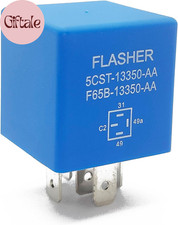5 Pin 12 Volt Turn Signal Flasher Relay For Lights Compatible With Ford 1995-201